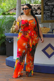 Meribella Tropical Jumpsuit Curve