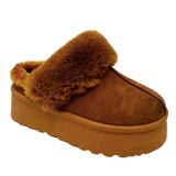 Bonita Platform Slippers- Camel