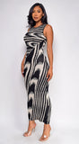 Sophia Abstract Maxi Dress