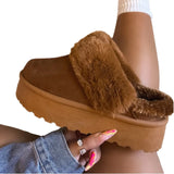 Bonita Platform Slippers- Camel