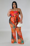 Meribella Tropical Jumpsuit Curve