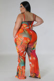 Meribella Tropical Jumpsuit Curve