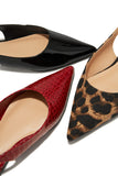 Ashlyn Pointed Toe Flats - Leopard