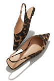 Ashlyn Pointed Toe Flats - Leopard