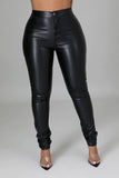 Jinelle High Rise Skinny Pants-Black